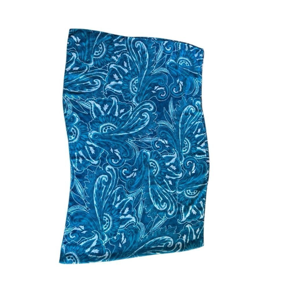 Bohemian Blue Paisley Shawl / Skirt- Sarong / Wrap